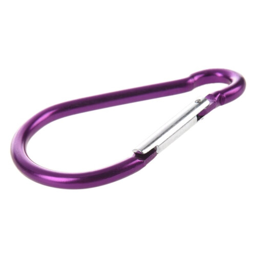 5X Mosqueton Gancho de Aluminio Forma-D  Bicolor para Excursionismo Campamento 1