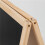 Double-Sided Foldable Dry Erase Whiteboard, Wood Frame Blackboard for Advertising & Teaching 5