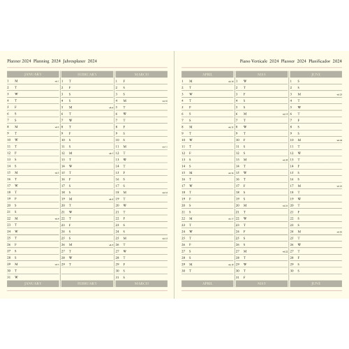 Letts Lecassa 2024 A5 week to view diary - black 2