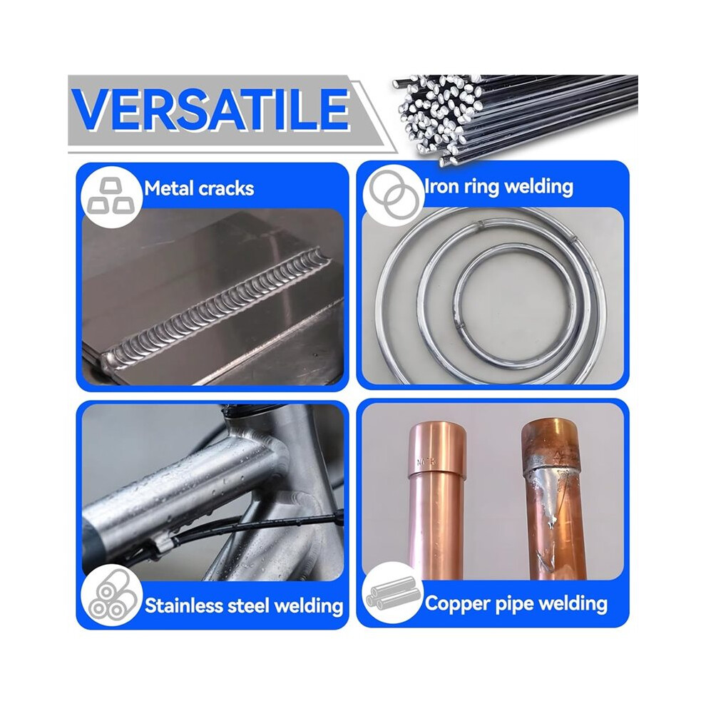 Aluminum Brazing Rods, 50Pcs Low Melt Aluminum, Aluminum Repair Rods For All Position Welding, Aluminum Soldering Wire 6032318068896