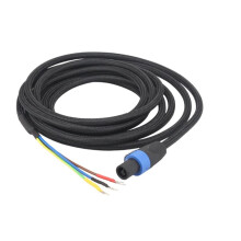 HiFi 3-Wire Subwoofer Cable Speakon to Spade End Sub Speaker Cable for REL/MJ Acoustics, 0.5m