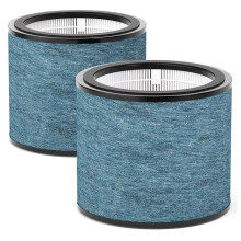 2 Pack HP070 Replacement Filter for  HP072/ HP071BRN Air Purifier, H13 True HEPA & Activated Carbon