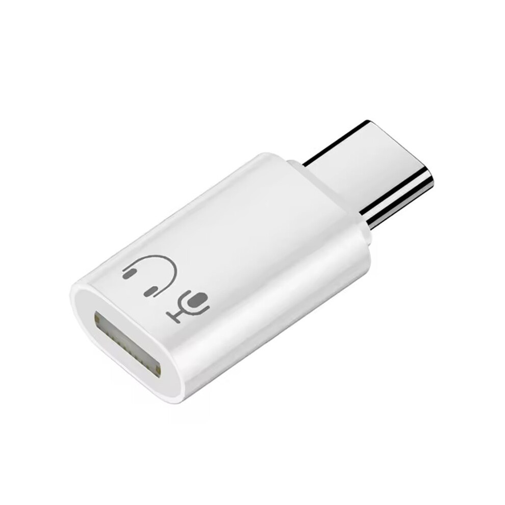 Type-C To Headphone Audio Adapter Usb-C Converter For Phone Headphone Adapters For Pc Laptops White 6034187871812