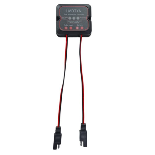 Solar Charge Controller 10A 12V, Waterproof Portable Intelligent Solar Panel Controller for AGM, Gel & Lithium Batteries