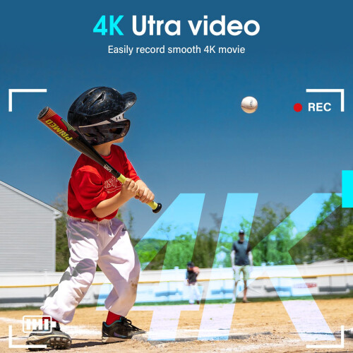 4K 64MP Digital Camera with SD Card, Autofocus Camera with Macro Function 1