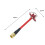 2pcs 5.8GHz Cloverleaf Antenna FPV Receiver Transmitter 5dbi RHCP RP-SMA Red 5