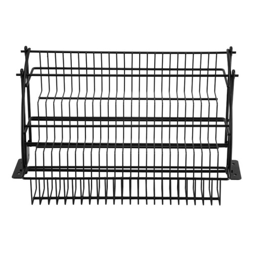 Metal 3-Tier Pull Down Spice Rack -  Retractable Large Capacity Kitchen Storage Shelf Organizer for Cabinet A