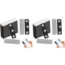 24 Paar Vorhangmagnete, Klebemagnete für Jalousien und Fenster, Magnete für Vorhänge, Magnetclips für Duschvorhänge