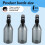 Plastic Spray Bottles for Cleaning Solutions,10OZ Reusable Empty Container with Durable Black Trigger Sprayer, 3Pack 4