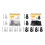 Pack of 30 Figure 8 Fasteners Screws Panel Connectors-Silver 4