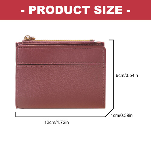 Trendy Wallet Flexible Storage Space Soft PU Leather-Pink 2
