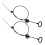 2PCS 38.5" D-Ring Recliner Cable Replacements for Sofa and Chair Comfort 5