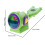 Glowing Automatic Bubble Maker Automatic Blowing Machine-Green 3