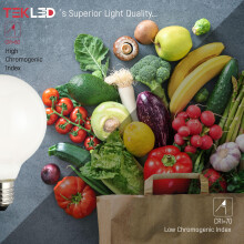 TEKLED G80 Globe NONDIMMABLE Filament LED Bulbs | E27 Edison Screw | G25 Energy Saving 6.5W Light Milky White Glass Bulb 55W Incandescent Bulb Equiv