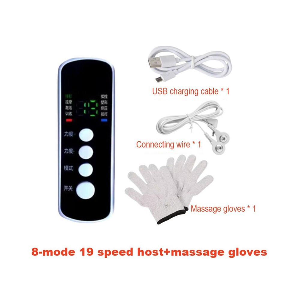 Electric Micro Current Massage Gloves for Hand and Finger Therapy