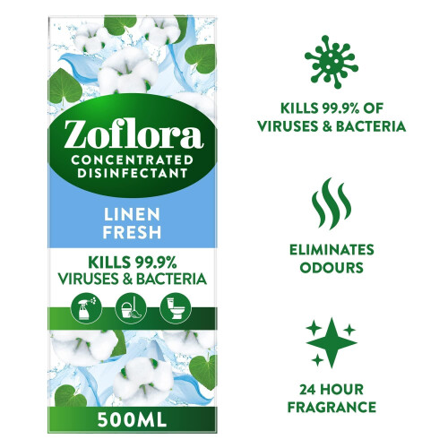 Zoflora Zoflora Linen Fresh Concentrated Multipurpose Disinfectant Liquid Antibacte 1
