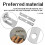 Ceiling Light Bracket,Ceiling Light Hook,Ceiling-Hook for Pendant Lights,Stainless Steel Lights Bracket with Screws,Ceilings Fixture Lightbracket Acc 3