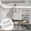 Ceiling Light Bracket,Ceiling Light Hook,Ceiling-Hook for Pendant Lights,Stainless Steel Lights Bracket with Screws,Ceilings Fixture Lightbracket Acc 5