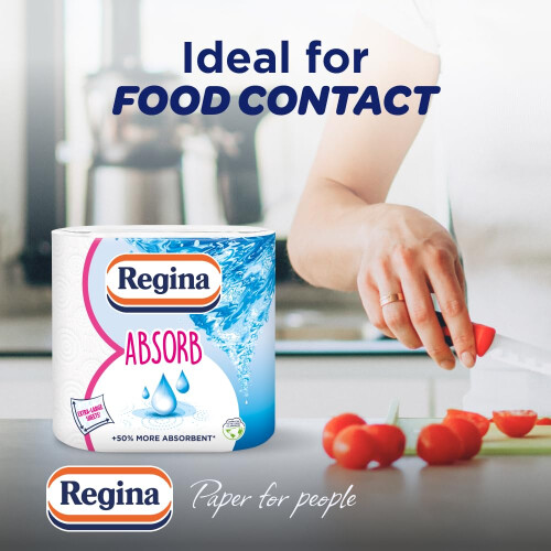 Regina Regina Absorb Kitchen Towels – 2 Rolls Per Pack Super Absorbent 2ply Kitche 2