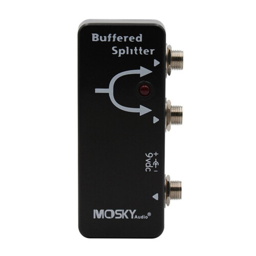 MOSKYAUDIO One Input and Two Outputs Buffer Multi-Function Splitter Electric Guitar, Electric Bass Effect