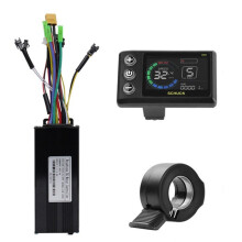 Electric Bicycle Kit with 3 Mode Sinewave Controller 36V 48V 30A with S869 LCD Display and Thumb Throttle for Ebike