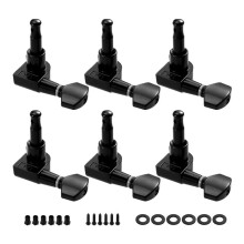 6 Inline-Gitarren-Stimmgeräte mit 2 Stiften, Stimmwirbel, Doppelstift-Stimmmechaniken für Strat/Tele//Gitarren