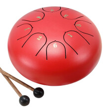 6 Inch 8 Tone Holle Drum Stalen Tongtrommel Tuin Regentrommel Stalen Tongtrommel Outdoor Regentrommel Geschikt voor Beginners,C