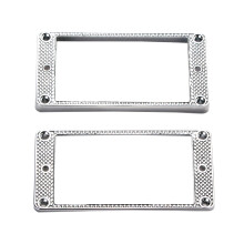 2Pcs Humbucker Pickup Ring Marco Inferior Curvado de Metal para Piezas de Guitarra LP PRS