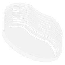 100Pcs Transparent Plastic Hairspray Shield Mask Eye Face Protector Salon Hair Cut Face Protection Shield Mask