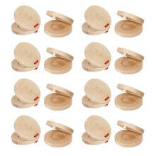 16 Pièces Castagnettes Musicales Castagnettes Instrument de Musique en Bois Instrument de Musique Instrument de Percussion pour Enfants Adultes