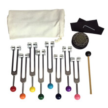 Conjunto de Diapasão de Chakra para Cura, Diapasões com Ativador de Diapasão para Cura, Terapia de Som, Manutenção Do Corpo