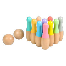 Houten Bowlingspeelgoed Vakmanschap Veilig Gebruik Houten Kinderen Binnen Buiten Bowlingspeelgoed Kinderen Bowlingset Interactief Speelgoed