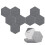 8 Pack Self-Adhesive Hexagonal Acoustic Panel,Sound Absorbing Panel for Studios/Recording Studios/Offices,Gray 1