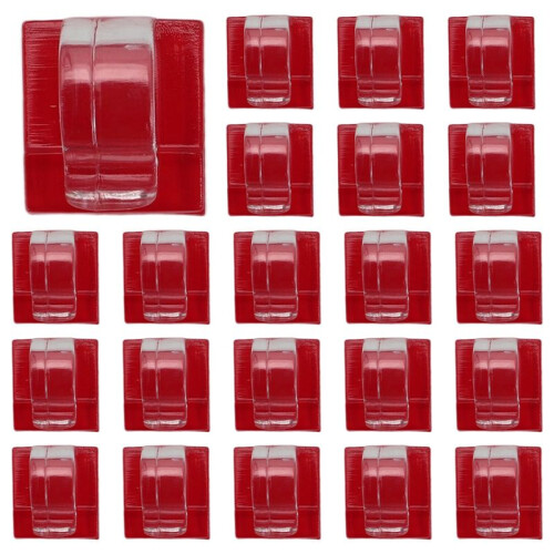 Hooks for Outdoor String Lights Clips 30 Pack Clips Clear Light Hook with 30 Waterproof Adhesive Backing
