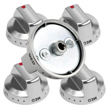 DG64-00473A Burner Control Dial Knob Range Oven Replacement for  Gas Range/Oven/Stove,Reinforcement Ring.5-Pack