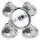 DG64-00473A Burner Control Dial Knob Range Oven Replacement for  Gas Range/Oven/Stove,Reinforcement Ring.5-Pack 1