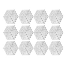 12 Pack Self Adhesive Acoustic Panels 11.8inch X 10.2inch Sound Proof Foam Panels with High Density