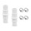 Acoplamento Do Conector Do Adaptador de Mangueira de Piscina, Adaptador de Mangueira de Vácuo de Piscina de 1-1/2 Polegadas ou 1-1/4 Polegadas, para 1