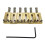 Elgitarr Tremolo Bridge Mässingsadlar 10,8MM Elgitarr Bridge String Sadel Gitarrdelar Guld & Silver 1