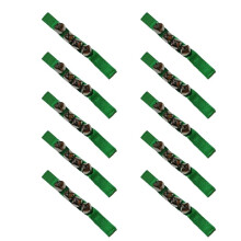 Campainha Orff Verde Escuro de 10 Unidades, Campainha de Desenvolvimento de Habilidade Multifacetada, Instrumento de Performance de Dança