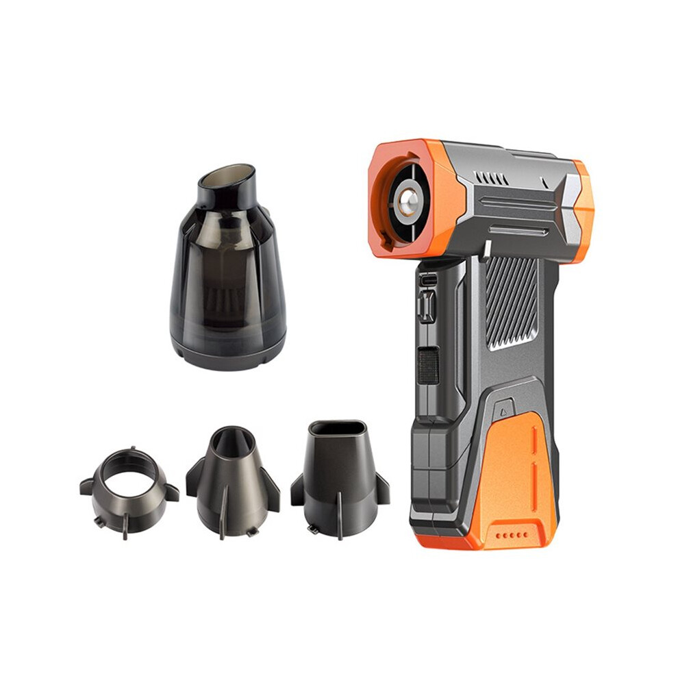 Photos - Fan Jojomino Turbo Jet  130000RPM Brushless 8000mah Powerful Snow Blower High-Speed Dust  Handheld Turbo Jet  Orange 
