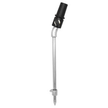 Fotstöd för Basviolin 4/4, Silvernylon, Justerbart, Högkvalitativt Metallställ, Cello, Stång, Instrumenttillbehör