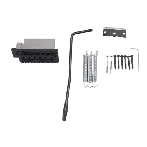 52,5 Mm Gitarr för STRATOCASTER Tremolo Bridge Set för  Strat Squier Elgitarrbyte, Svart