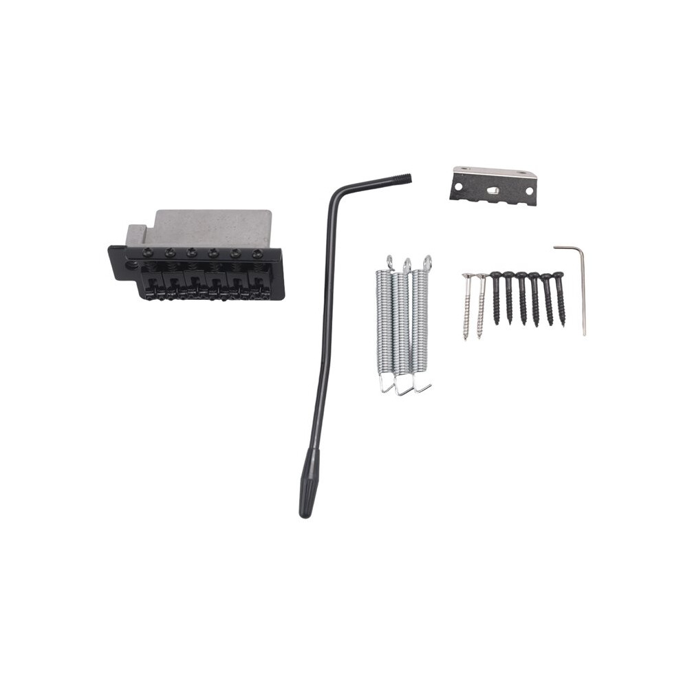 52.5Mm Guitar For Stratocaster Tremolo Bridge Set For Strat Squier Electric Guitar Replacement,Black 4714231666688