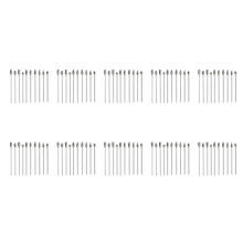 100Pc 4 Inch Long Double Cut Tungsten Solid Carbide Rotary Burrs Set 1/8 Inch(3mm) Shank Twist Drill Bit