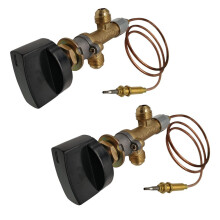 2X Propane Lpg Gas Fire Pit Control Safety Valve Flame Failure Device Gas Heater Valve with Thermocouple and Knob