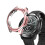(Transparent) Anti-Scratch Electroplating TPU Protective Frame Case Cover For Ticwatch Pro 3 8