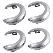4Pcs Car Interior Door Handle Cover Handle Escutcheon for Tiida 2005-2010 1.6 LIVINA NV200 Geniss Silver Gray