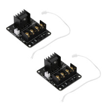 2X Das 3D Drucker Heiß Bett Mosfet Erweiterungs Modul Enthält Eine 2 Polige Leitung Anet A8 A6 A2 Kompatibles Schwarz