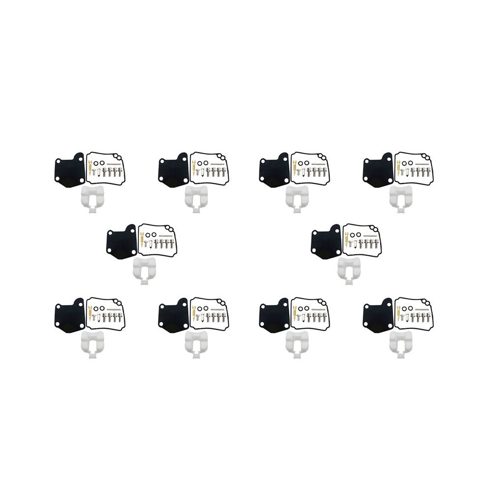 10X 63V-W0093-00 Boat Motor Carburetor Repair Kit For 2-Stroke 9.9Hp 15Hp Outboard Engine 4713620836138
